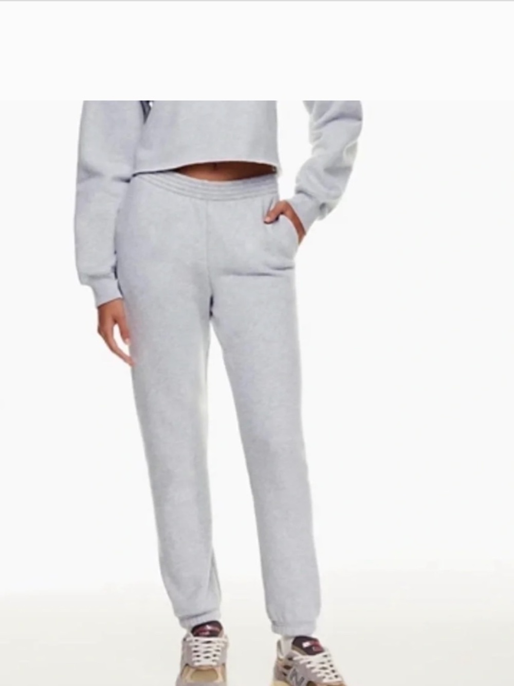 TNA SweatFleece Cozy Fleece Perfect Fit Sweats, Sz 2XS